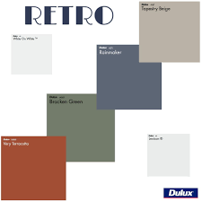 Dulux Retro Colour Palette Interior Design Mood Board By Dulux Australia Lounge Colour Schemes Retro Color Palette Retro Color