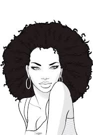 How To Draw Afro Hair Afro Hair Drawing Afro Hairstyles Face Drawing