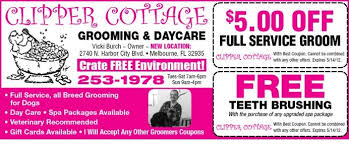 Clipper Cottage Dog Grooming Coupon Dog Grooming Grooming Dogs