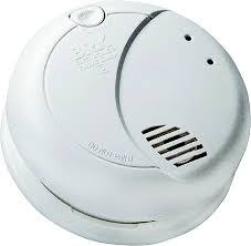 An ionization smoke detector detects smoke because the smoke particles change the 'charge' on the detection plate inside the smoke detector. First Alert 7010b 120 Volt Smoke Detector 029054112019 2