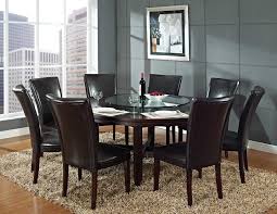Round Glass Top Dining Table For 6