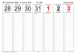 Wochenkalender 2021 als kostenlose vorlagenfür excel zum download und ausdrucken. Wochenkalender 2021 Als Pdf Vorlagen Zum Ausdrucken