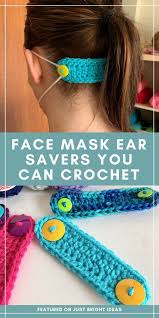 Crochet These Ear Savers To Make Our Frontline More Comfortable In 2020 Crochet Mask Crochet Hair Accessories Crochet Faces
