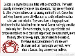 Their elemental sign is water (as it is for pisces and scorpio), which makes sense when you consider the emotional depths associated with this sign. Cancer Quotes Tumblr Zodiac Cancer Zodiac Sign Http Amykinz97 Tumblr Com Www Dogtrainingobedienceschool Com
