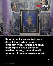 Empat prajurit TNI AD ditahan terkait penyelidikan kematian Prada Lucky  Chepril Saputra Namo (23), yang meninggal pada 6 Agustus 2025 di RSUD  Aeramo, NTT. IDNTimesNews idntimes.comnewsindonesia4-prajurit-tni-ad-ditahan-terkait-dugaan  ...