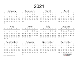 2021 Calendar Printable Pdf Calendar Printables Printable Blank Calendar Calendar Template