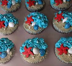 Repeat until you have four cupcakes with the sandy beach look. Cupcake Ideas With A Beach Theme Cupcake Ideas For You Beach Cupcakes Beach Theme Cupcakes Themed Cupcakes