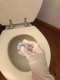 It won't go away with one flush, it will eventually when the tank. Clean Toilet With A Dishwasher Tablet Kitchn
