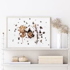 Pressing the flowers flattens them and tends to make the colors fade, so dry them in a preservative (a desiccant) instead. Abstract Nature Wall Art Print 15 A1 60x90cm Botanical Floral Flowers Dried Flowers Black Natural Hello Pretty Buy Design