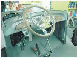 Diamond T 1936 Custom Truck Neferteri Walnut Steering Wheel By Jim Erickson Firewall And Floor Pans Made From Fla Custom Trucks Steering Wheel Built Truck