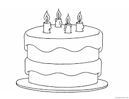 Select from 36755 printable coloring pages of cartoons, animals, nature, bible and many more. Birthday Cake Coloring Pages To Print Coloring4free Coloring4free Com