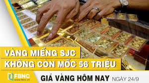 Gia Vang Hom Nay 24 9 2020 Vang Miếng Sjc Khong Con Mốc 56 Triệu Fbnc Youtube