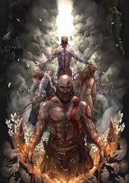 kratos, atreus, freya, thor, baldur, and 1 more (god of war) drawn by  nagi_(xx001122) | Danbooru