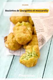 Boulette De Courgette Coeur Coulant Mozzarella Recette Recette Recette Boulette Recettes De Cuisine