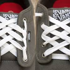 It's a lot easier to lace up your sneakers when they're you can tie the laces behind the tongue of your shoes and tuck the laces under the tongue. How To Make Cool Designs With Shoelaces For Vans How To Lace Vans Shoe Laces Shoe Lacing Techniques