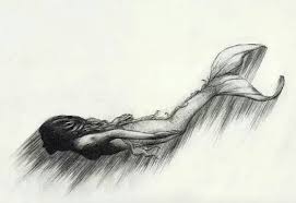 Swimming Discovered By Vanilla Sky On We Heart It How to draw a mermaid sitting on a rock.