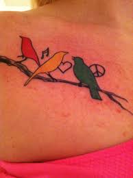 Three Birds On A Wire Tattoo Bob Marley Three Little Birds Little Bird Tattoos Birds Tattoo Rasta Tattoo