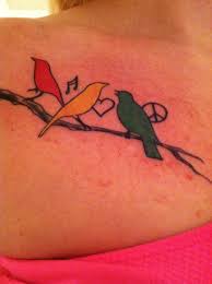 If you are carefree and love to travel, small bird tattoos are perfect for you. Bob Marley Three Little Birds Little Bird Tattoos Birds Tattoo Rasta Tattoo