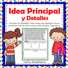 Idea Principal Graphic Organizers In Spanish Worksheets