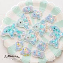 鳩みう子 hatomiuco このあと２２時から ポワポワ祭り 通販だよ ビーズ刺繍 図案 ビーズ刺繍 作り方 ビーズ