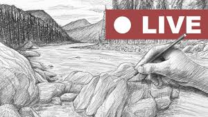 Landschaft Zeichnen Einfach Zeichnen Fur Anfanger Live Zeichnen Mit Drawtut Vom 23 Juni 2020 Youtube