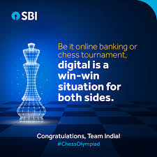 Sbi Congratulates Teamindia On Winning The First Ever Digital Chesstournament In 2020 Win Win Situation Tournaments Online Banking