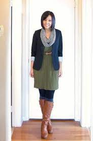 Winter Dress Dresses With Leggings Green Dress Outfit Fashion