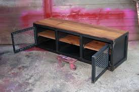 Meuble Industriel Tv Metal Et Bois Creation Brocantetendance Meuble Style Industriel Meubles Industriels Fabrication Meuble