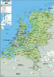 Political map of netherlands with roads and cities. Maps Of The Netherlands Worldometer