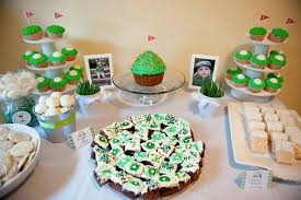 Golf Birthday Party Ideas Photo 10 Of 33 Golf Birthday Party Dessert Table Tasty Chocolate Cake