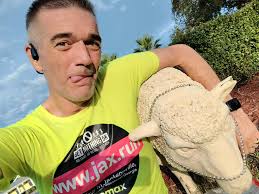 Annual sheep leaving parade with many attendees