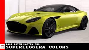 2019 Aston Martin Dbs Superleggera Colors