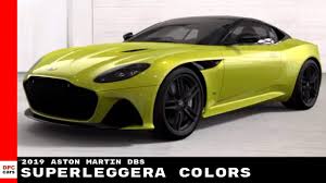 2019 aston martin dbs superleggera colors