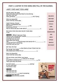 Just The Way You Are By Bruno Mars The Way You Are Learn English Classroom Songs