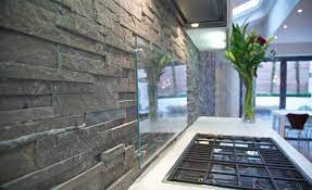 Multipurpose 3d wall wood panels. Natural Stacked Stone Backsplash Tiles For Kitchens And Bathrooms