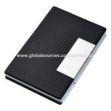 Metal business card case (n03002). China Pu Leather And Metal Business Card Case For Promotion On Global Sources Card Case