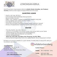 Lowongan Kerja Juan Interior Bandung Agustus 2018 Kota Bandung Interior Marketing