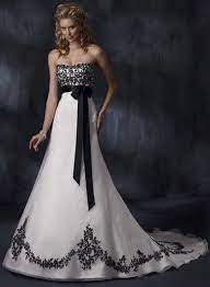 Black And White Wedding Dress Gothic Wedding Dress Black White Wedding Dress Black Wedding Dresses