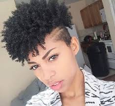 More black women are embracing their natural hair. Short Natural Hairstyle With Shaved Sides Natural Hair Styles Shaved Side Hairstyles Short Natural Hair Styles