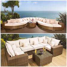 Perfect Big Sectional For Your Patio For Large Families Outdoor Furniture Outdoor Sectional Outdoor Sectional Sofa