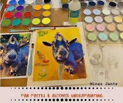 The series is based off of notes, memories, and journal entries from a period of time when my bipolar. The Life Of An Artist By Minaz Jantz Artgirlgallery Com Goat Pastel Portrait