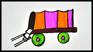 As you know that a tractor is an engineering vehicle that is specifically designed to deliver at a high tractive effort. How To Draw A Cart Bullock Cart Coloring Pages How To Draw Bullock Cart For Kids Youtube