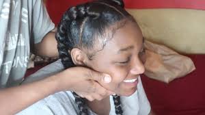 While it may be easier to have another person french braid your hair for you, it is possible to make french. Quick Easy Hair Style Two Braids Rubberband Method Youtube