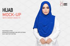 Chiffon Hijab Mockup Set Mockup Hijab Chiffon