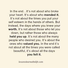 Lessons Learned In Lifein The End This Is All What Matters Lessons Learned In Life