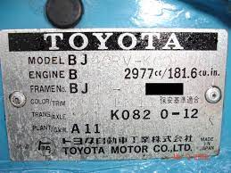 This website is a personal project and is not affiliated with toyota na inc nor any other toyota division. Where Is The Paint Code Stamped On An Fj40 Ih8mud Forum