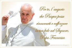 Cdb Cartoline Per Tutti I Gusti Cartolina Auguri Di Buona Pasqua Con Immagine Di Papa Francesco Cartoline Cartolina Di Pasqua