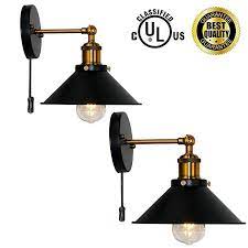 Refine your results by second, measure the area where you will be mounting the wall lamp to ensure it will properly fit. Retro Wall Sconces Light Wall Lamp Plug In Cord With On Off Switch E26 Base Black Wall Industrial Vi Vintage Edison Lamp Wall Sconce Lighting Retro Wall Sconce