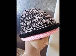 Double Roll Loom Knit Brim Tutorial Youtube Loom Knitting Patterns Loom Hats Loom Knitting