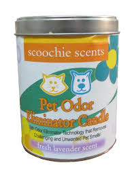 One jar of the candle includes 8.5 ounces of wax, allowing for up to around 60 hours of burning time. Scoochie Scents Fresh Linen Pet Odor Eliminator Candle Tin 13 Ounces